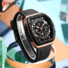 Reloj Curren 8443 Correa de Silicona Color Negro